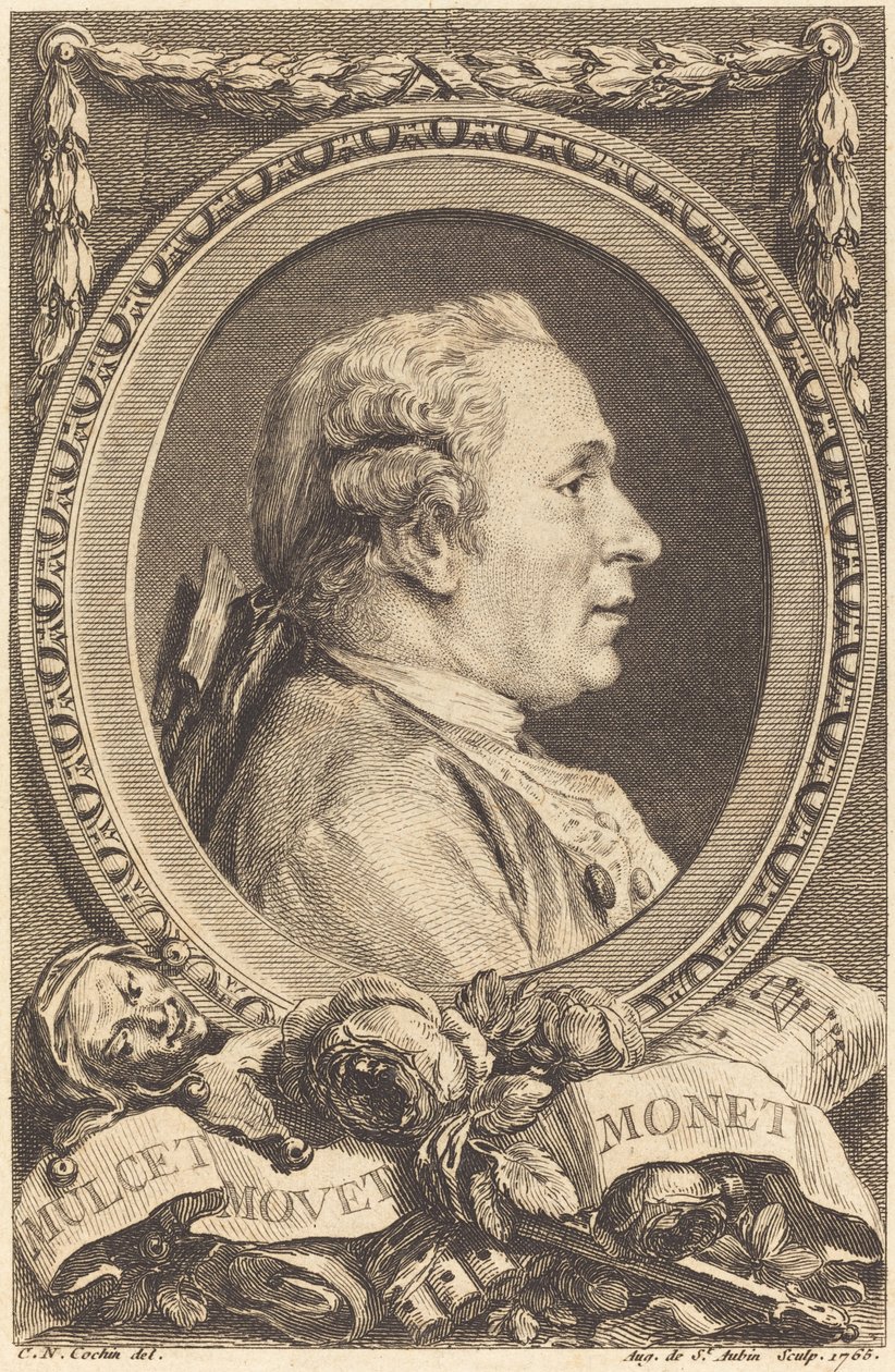 Jean Monnet by Augustin de Saint Aubin after Charles Nicolas Cochin II