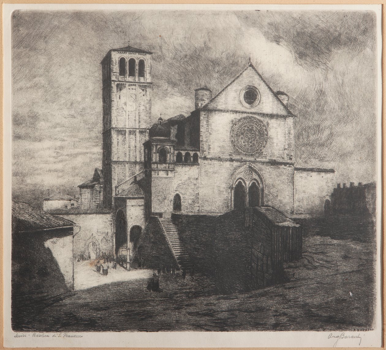 Assisi, Basilica of St. Francis by Augusto Baracchi