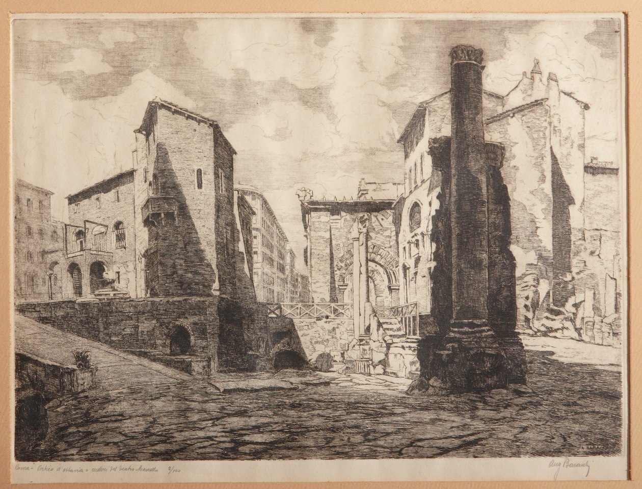 Rome, Porticus of Octaviae, and the Ruins of Marcellus