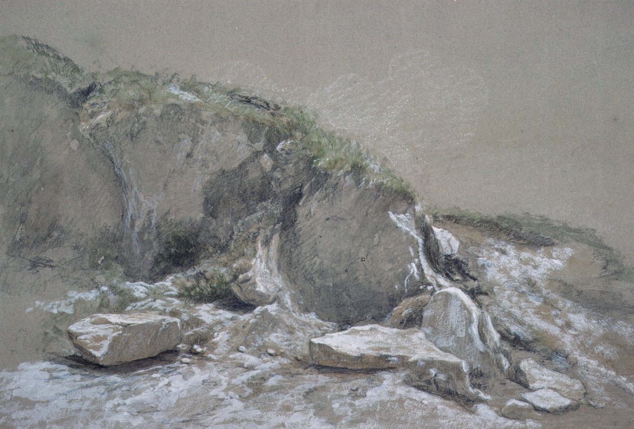 Rocks and Sea, Isle of Wight by Augustus Wall Callcott