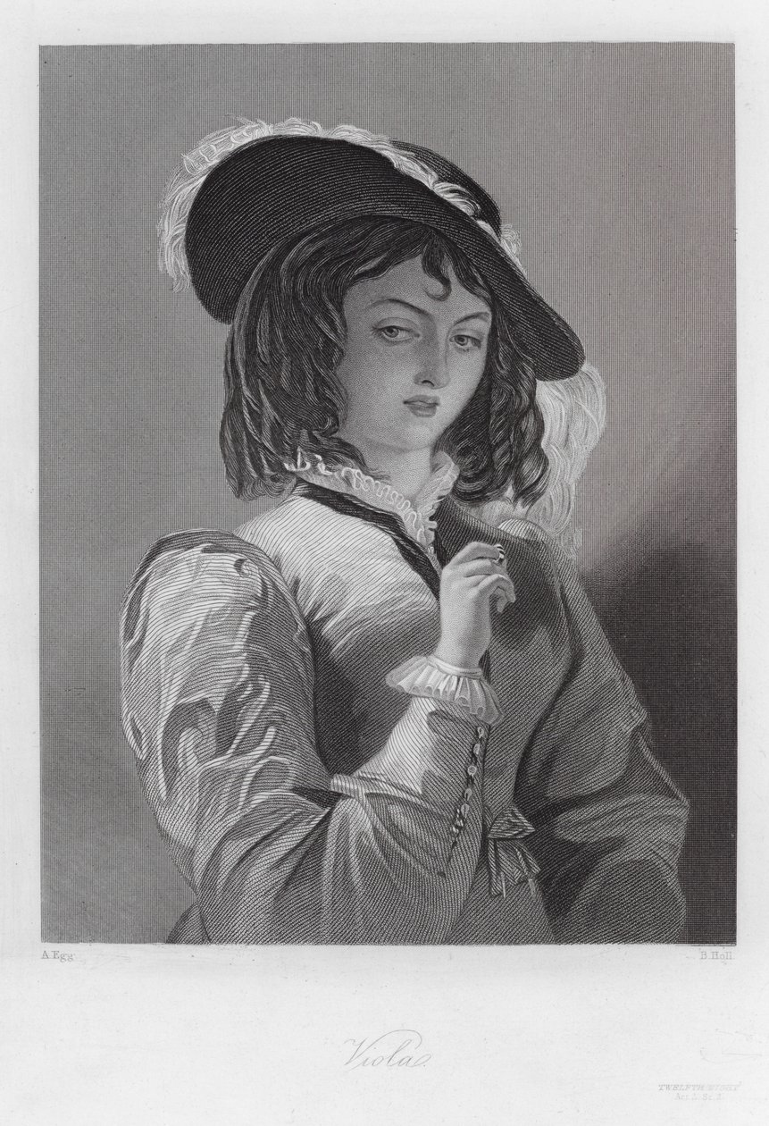 Viola, a character in Twelfth Night by Augustus (after) Egg