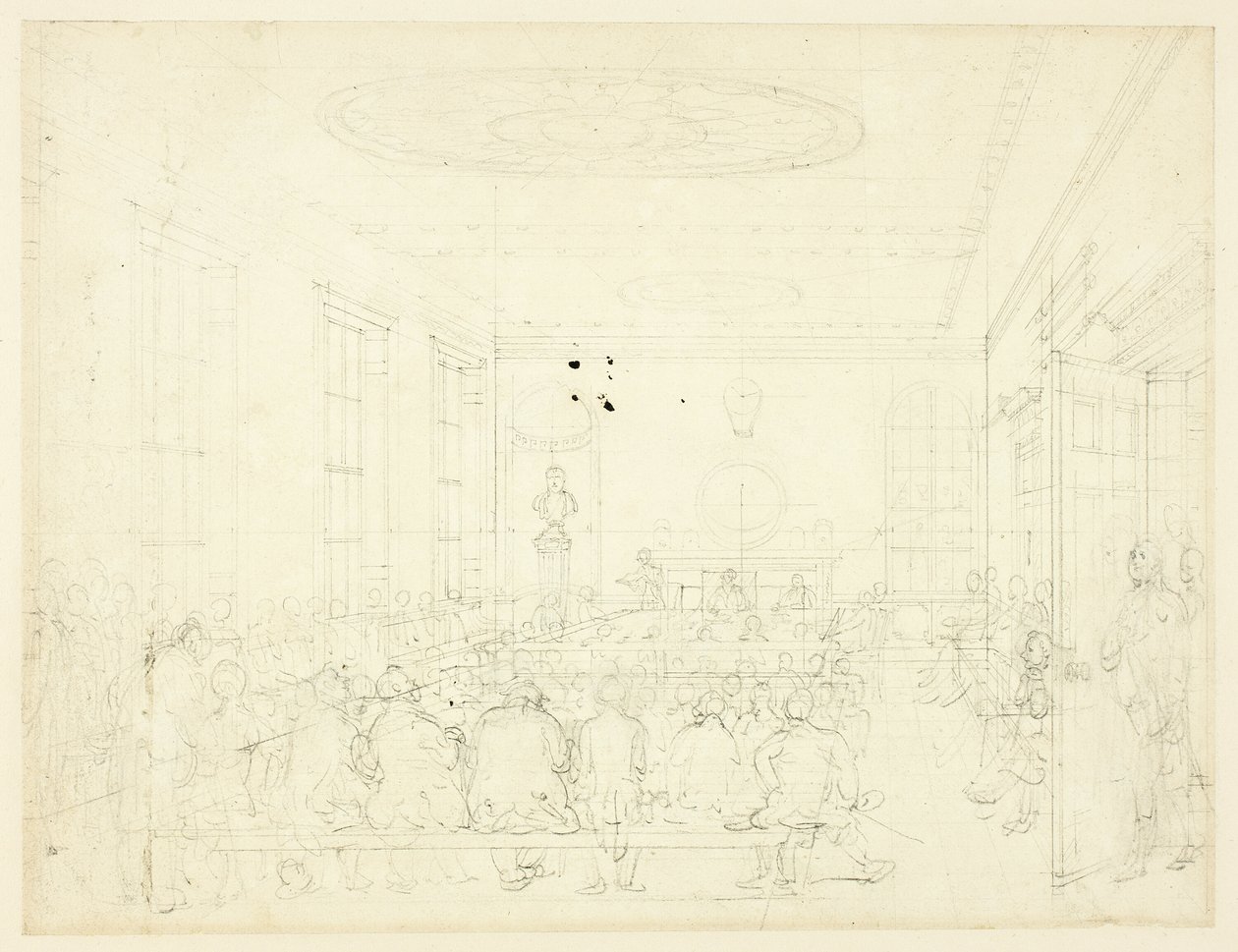 Study for Society for the Encouragement of Agriculture, from Microcosm of London by Augustus Charles Pugin