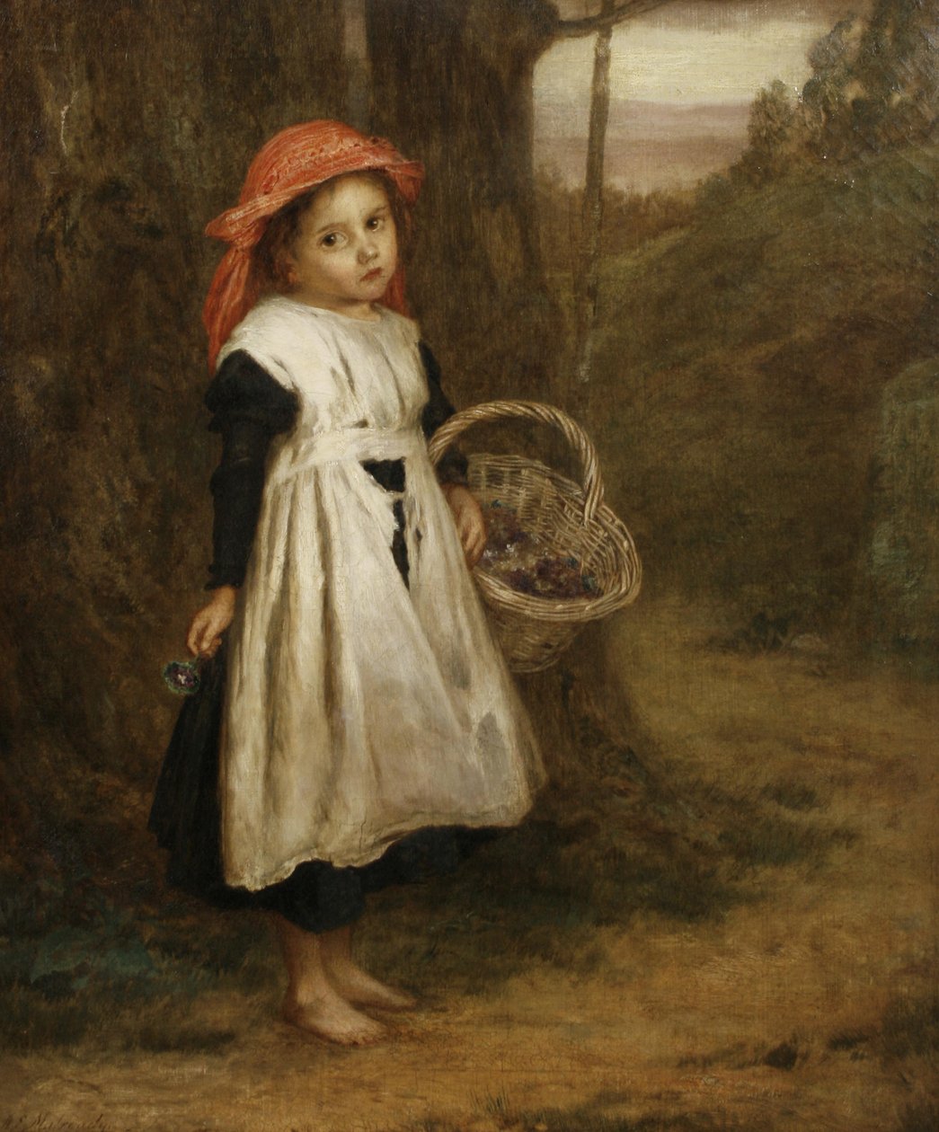 A Little Violet Seller by Augustus Edwin Mulready