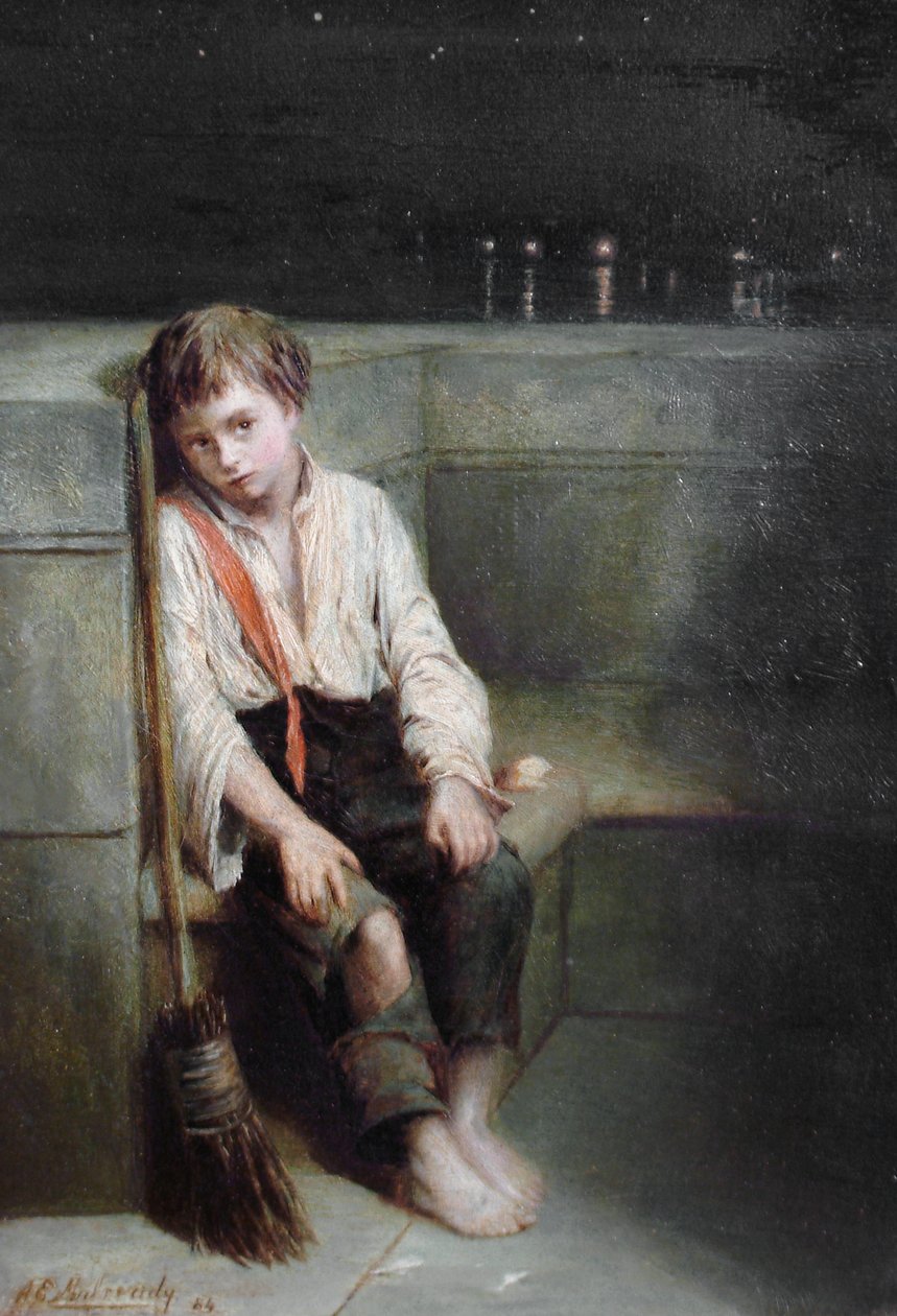 A London Jo - the End of the Day by Augustus Edwin Mulready