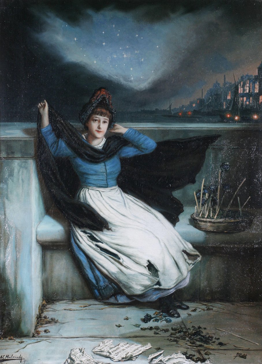 The Close of Day - Selling Out by Augustus Edwin Mulready