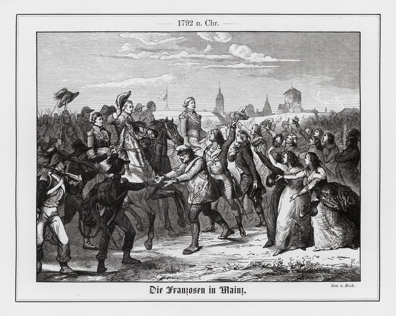 Entry of French Troops into Mainz by Augustus J. Beck