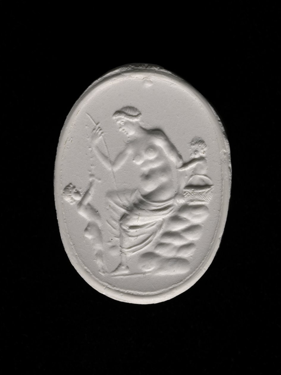 Impression of a Ringstone Depicting Aphrodite, c.100-70 BC by Aulos Aulos