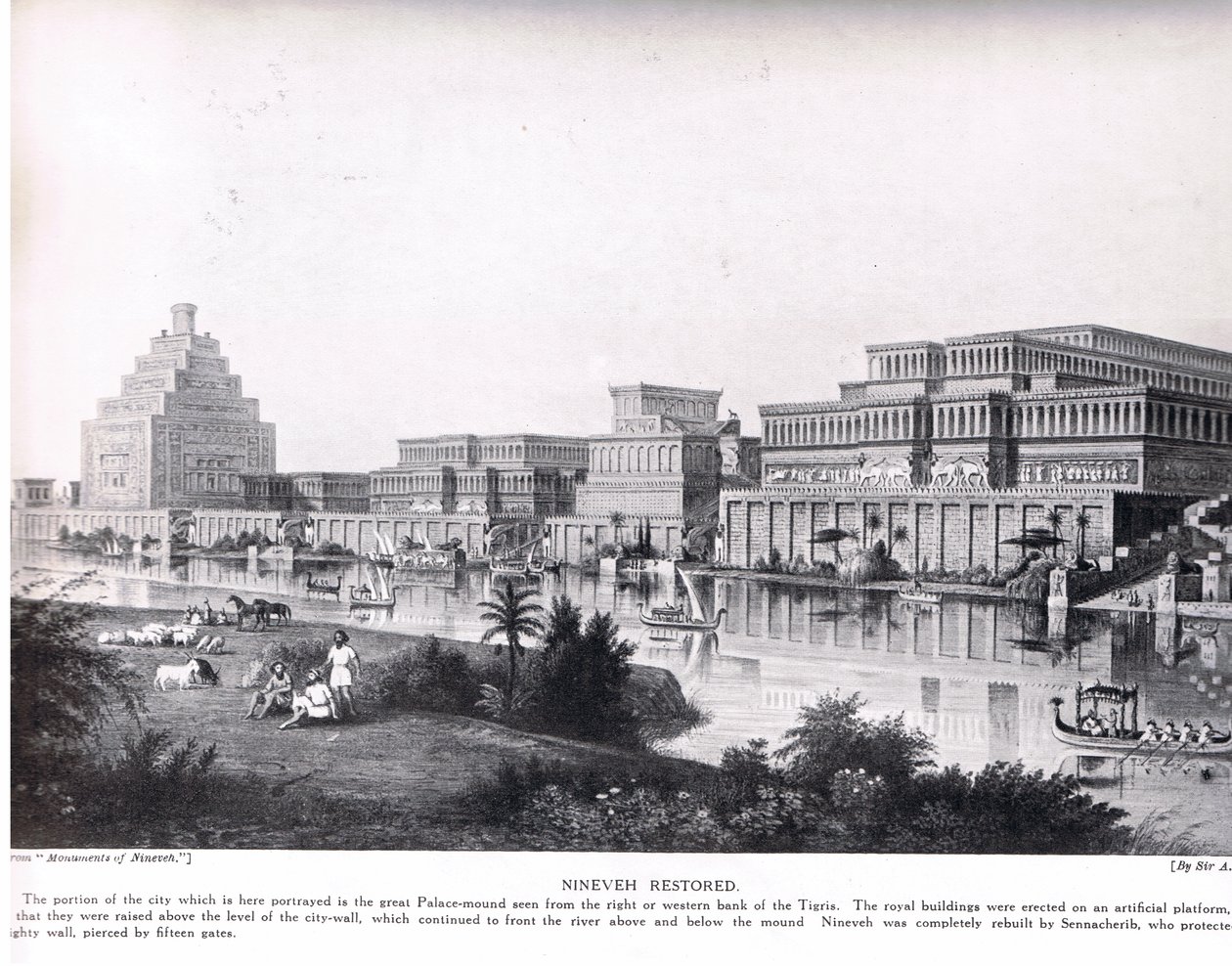 Nineveh Restored, illustration from 