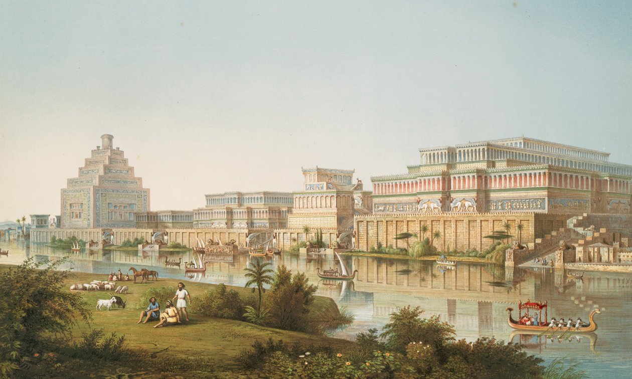 The Palaces of Nimroud Restored by Austen Henry Layard