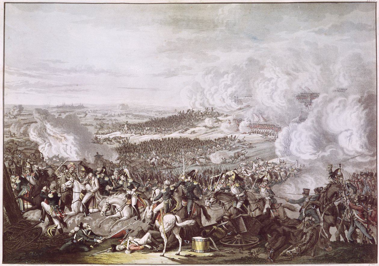 The Flight of Napoleon after the Battle of Waterloo by Austrian School