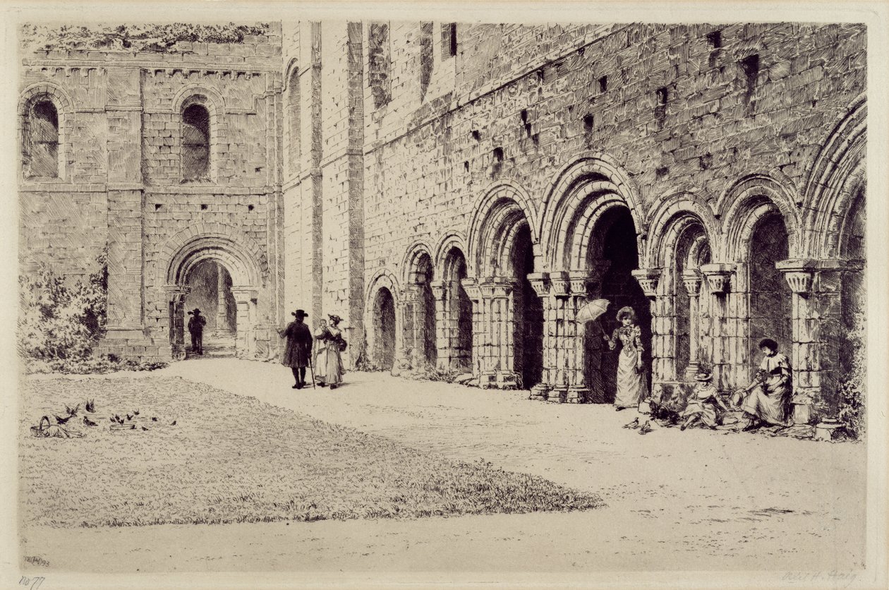The Cloister, Kirkstall Abbey by Axel Haig