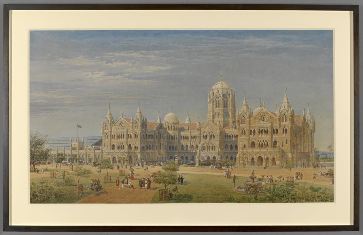 The Great Indian Peninsula Railway Terminus and Administrative Offices, Bombay, Later called the Victoria Railway Terminus by Axel Haig