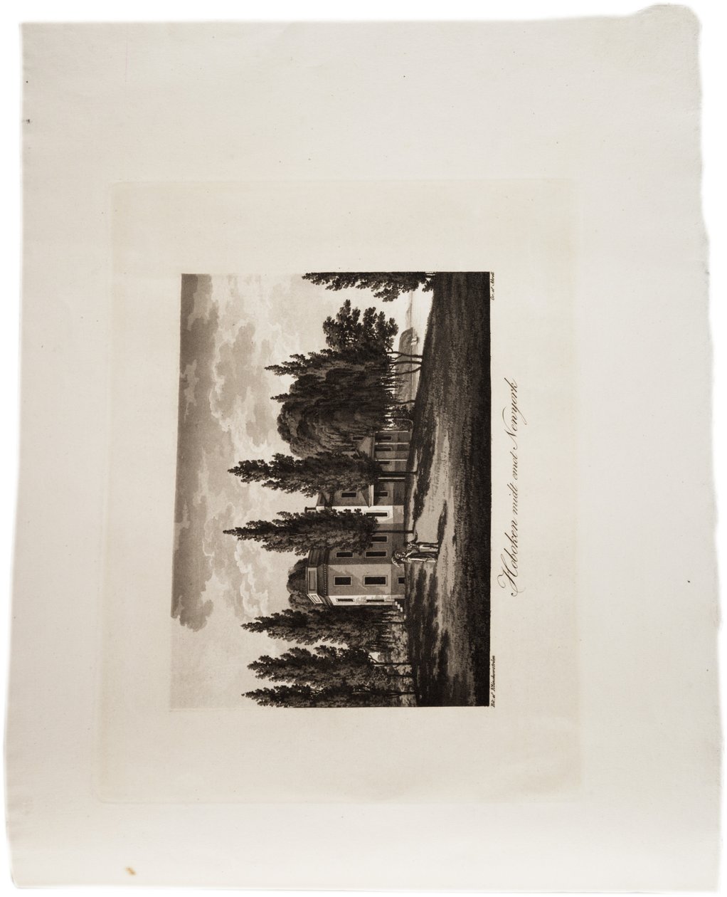 Hoboken Opposite New York, from an Atlas of the United States, 1824 by Axel Leonhard Klinckowström