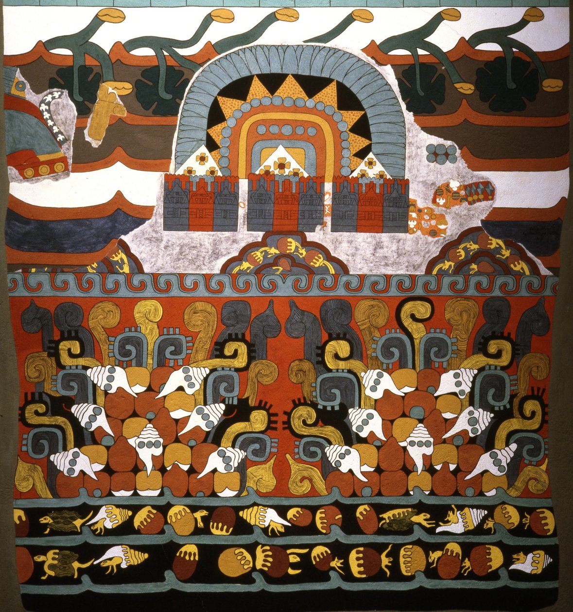 Tlalocan mural from Teotihuacan, Early Classic period