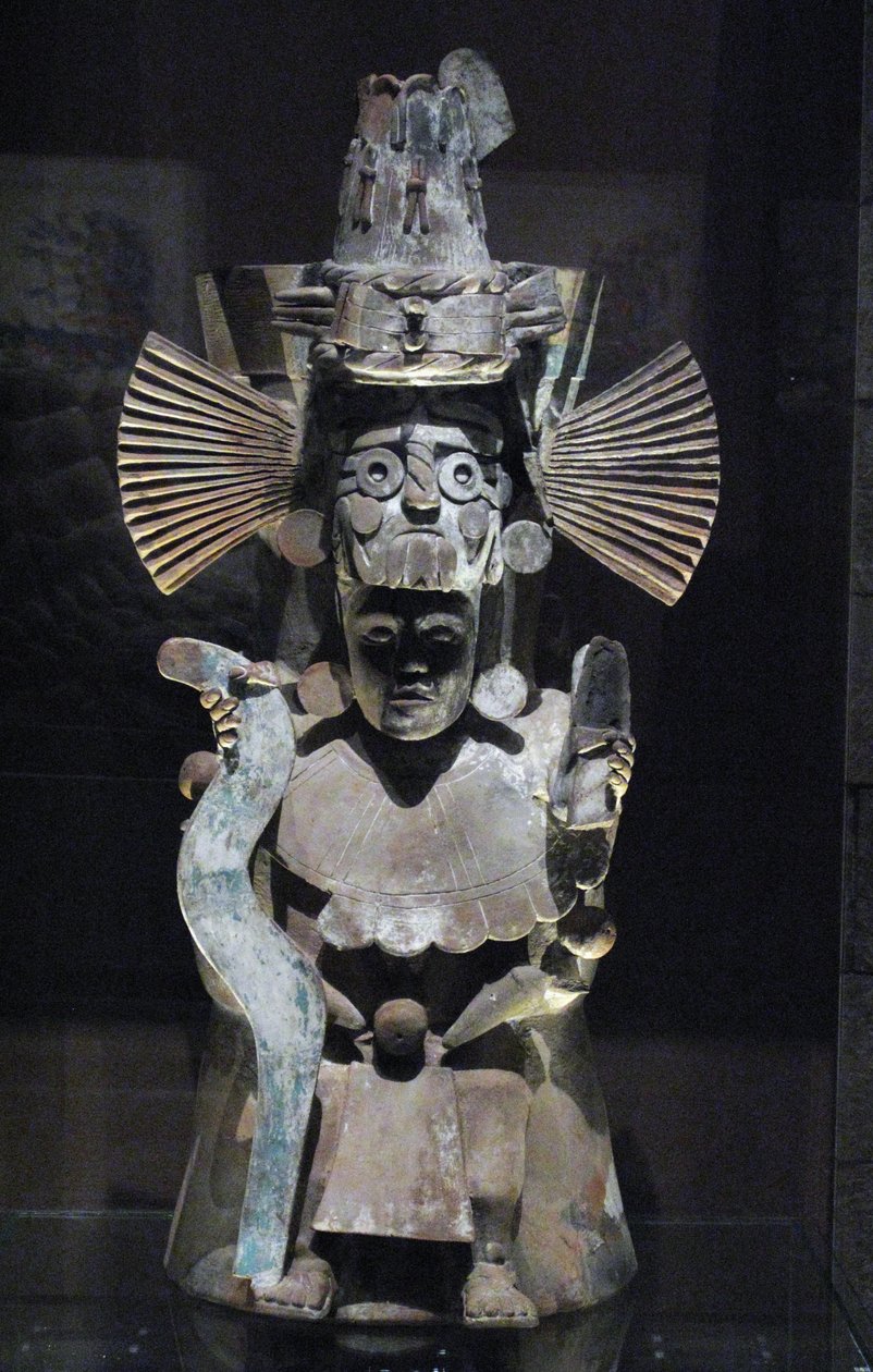 Incense Burner in the Form of the God Tlaloc, Tlahuac, Late Postclassic Period, c.1500 by Aztec