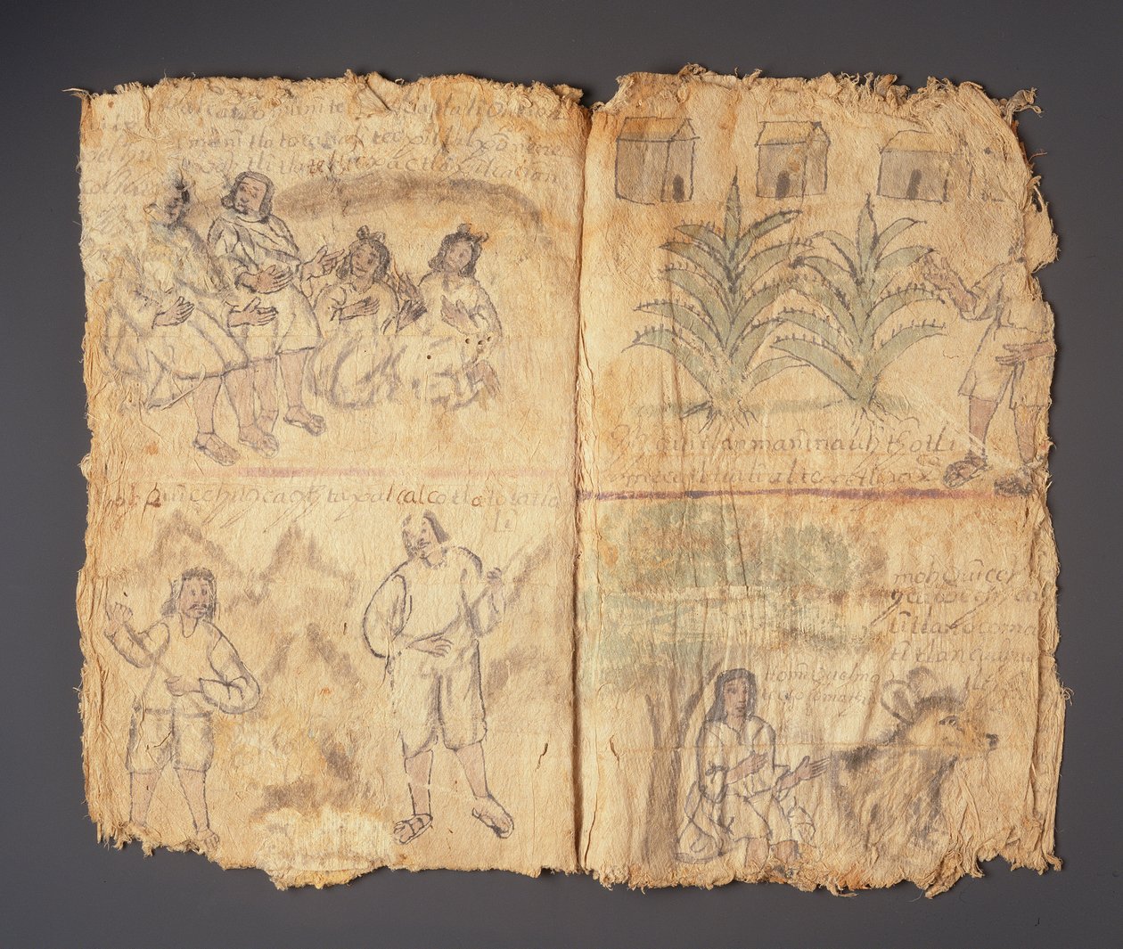 Techialoyan Codex, Coyotepec Coyonazco, Mexico by Aztec