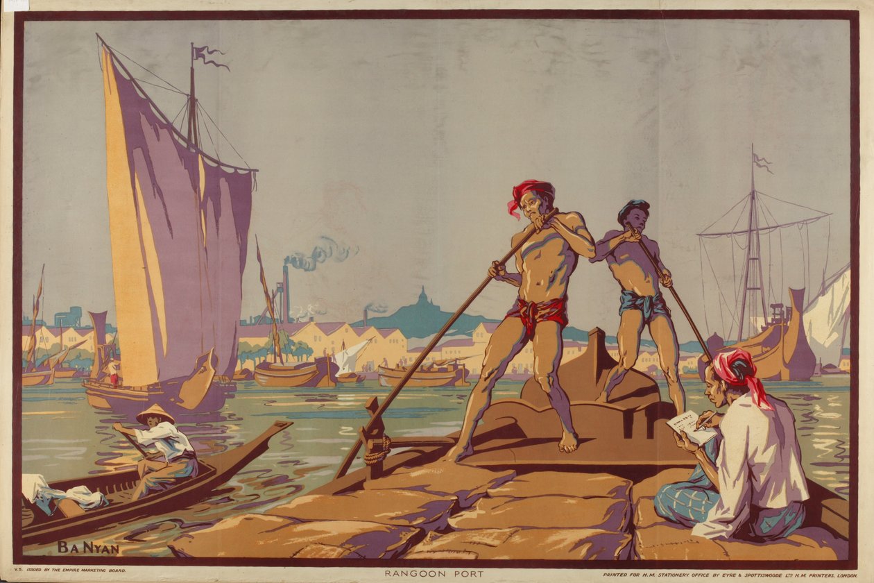Rangoon Port, from the series 