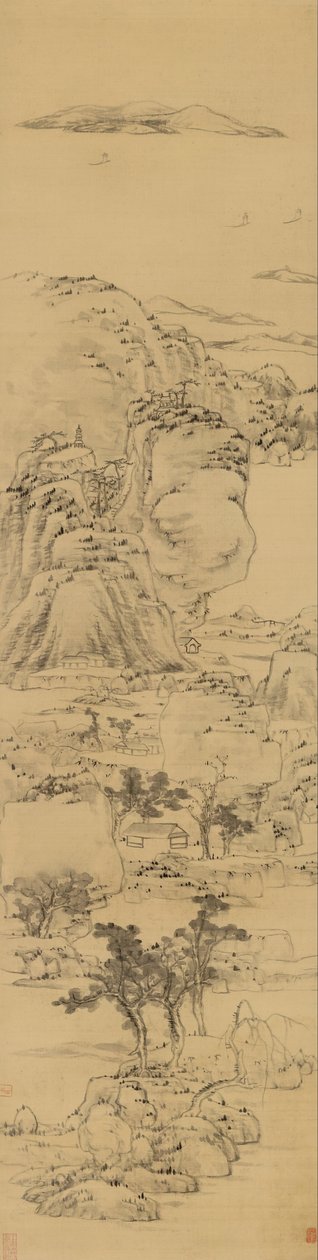 Landscape in the Style of Ni Zan (1301-1374) by Bada Shanren