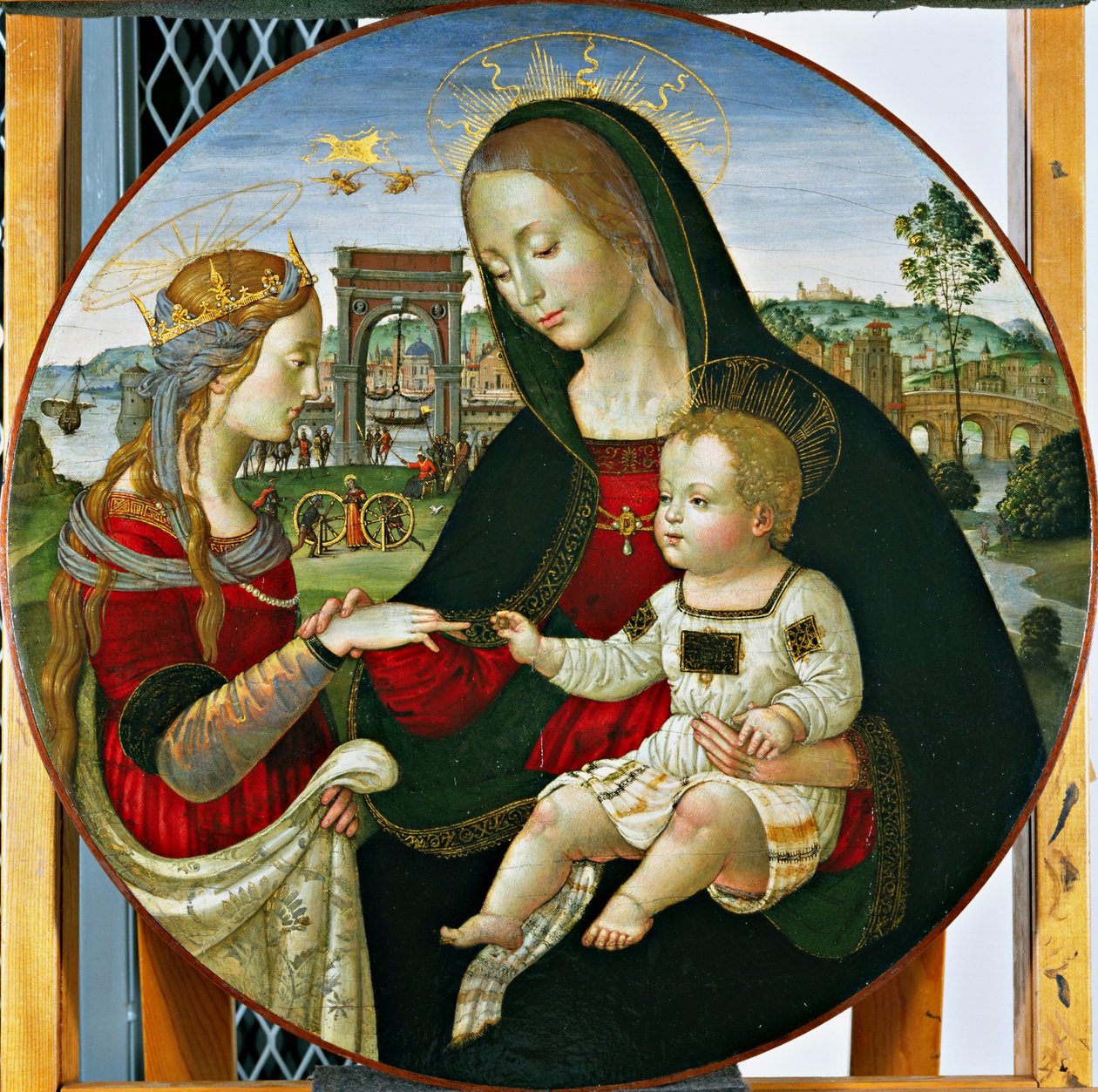 The Mystic Marriage of St. Catherine by Baldassarre Peruzzi