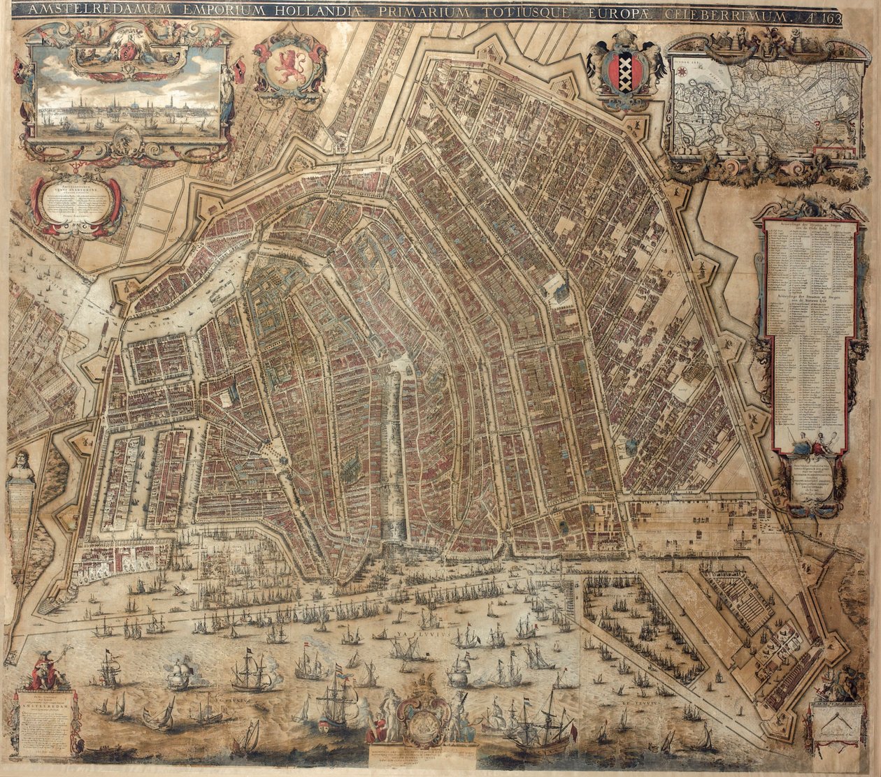 Map of Amsterdam by Balthasar Florisz. van Berckenrode