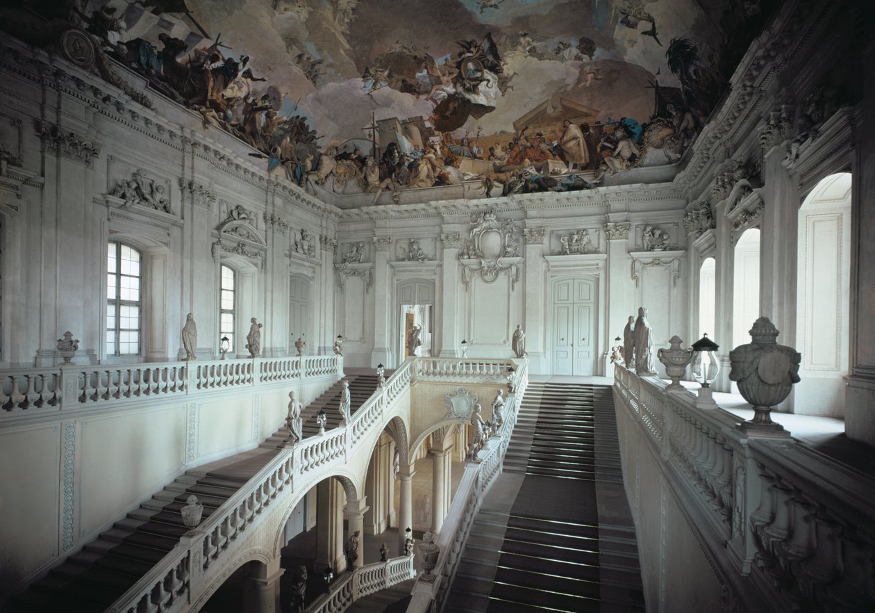 The staircase, built 1719-44 by Balthasar Neumann