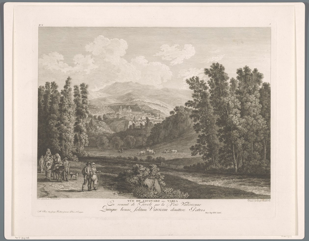 View of Vicovaro by Balthasar Anton Dunker