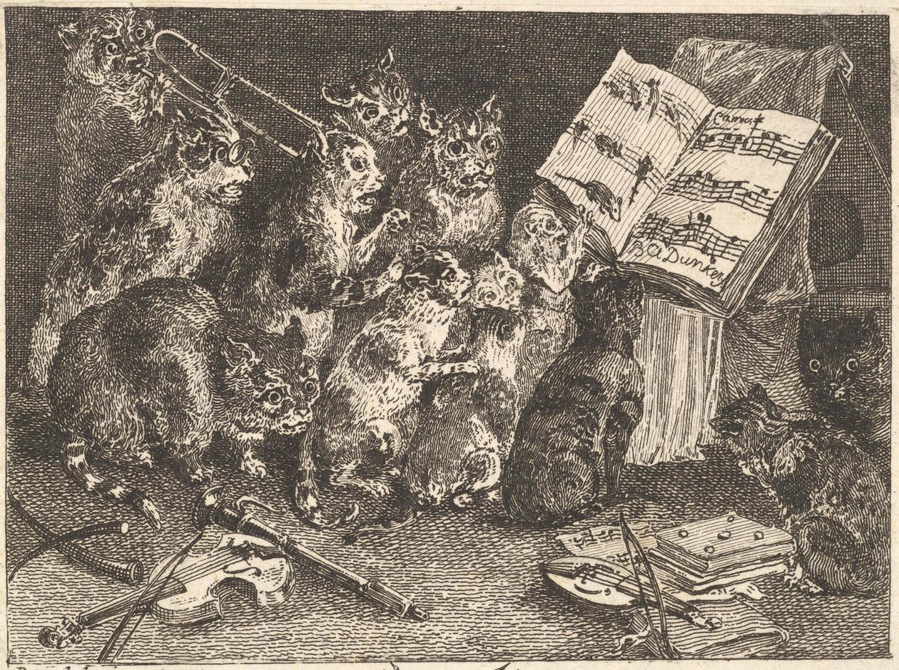 Cat Concert by Balthasar Anton Dunker