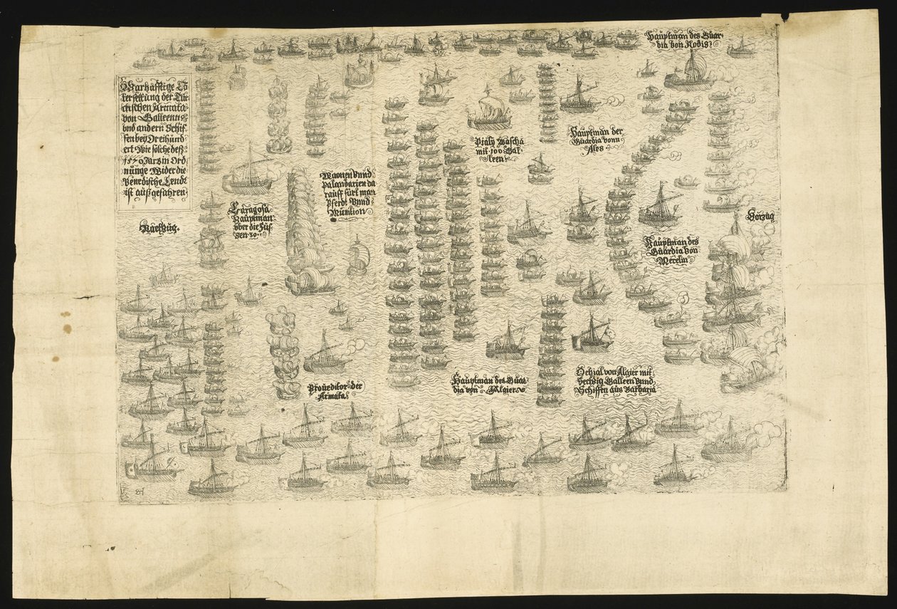 The Battle of Lepanto on 7 October 1571, 1571 by Balthasar Jenichen