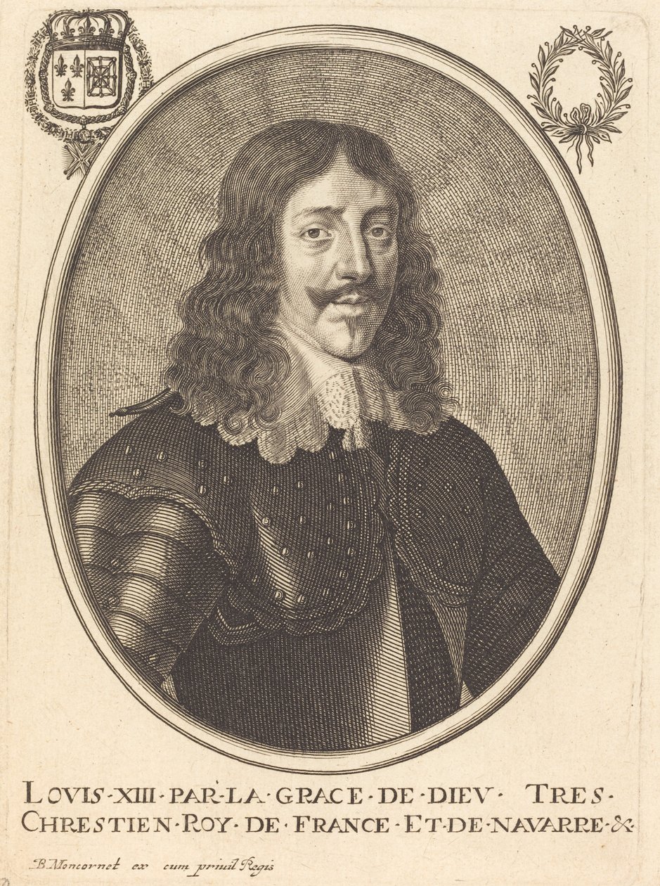 Louis XIII, King of France by Balthasar Moncornet