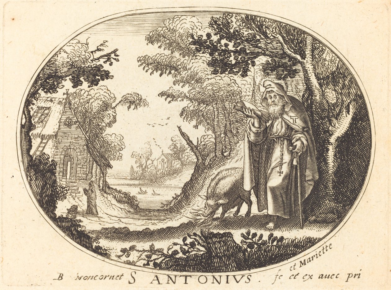 Saint Anthony by Balthasar Moncornet