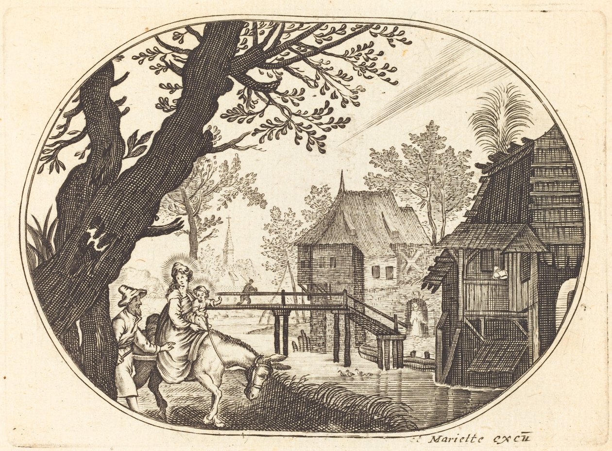 The Flight into Egypt by Balthasar Moncornet