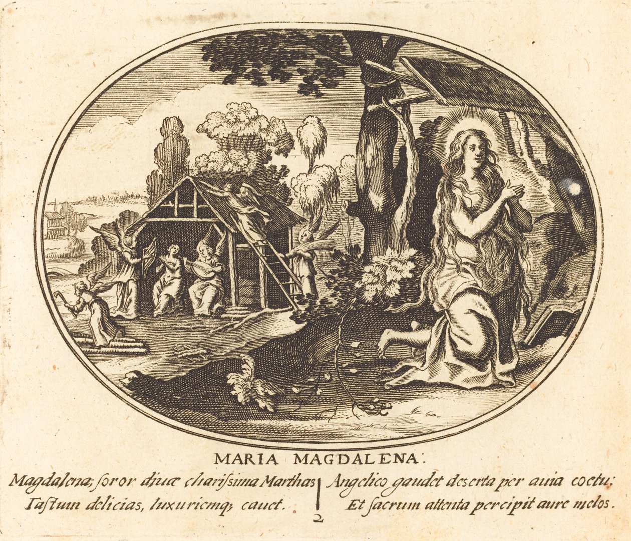 The Penitence of Mary Magdalen by Balthasar Moncornet