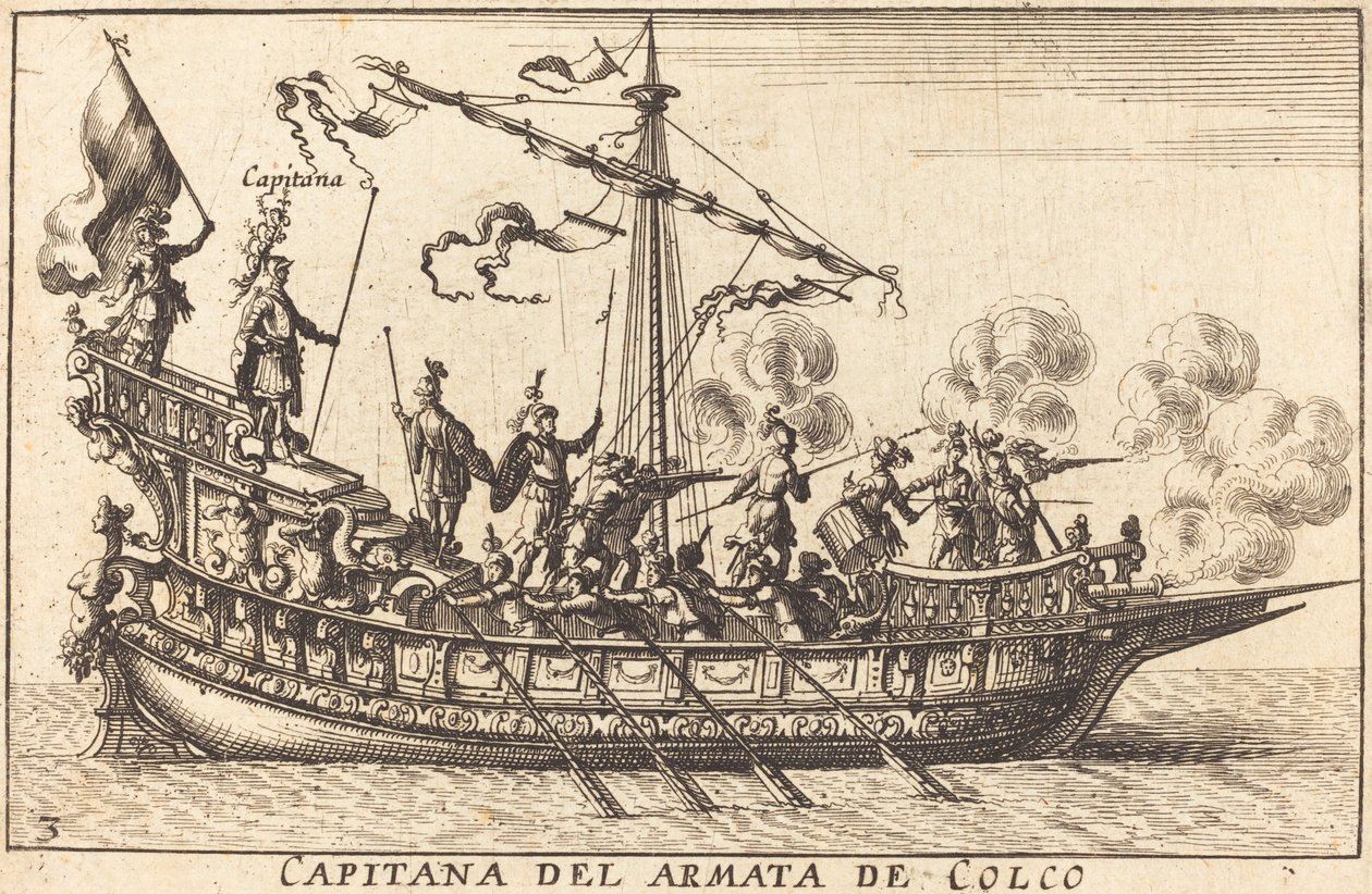 Captain of the Colco Fleet by Balthasar Moncornet after Remigio Cantagallina