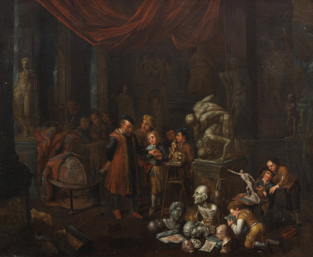 The Sculptor’s Studio by Balthasar van den Bossche