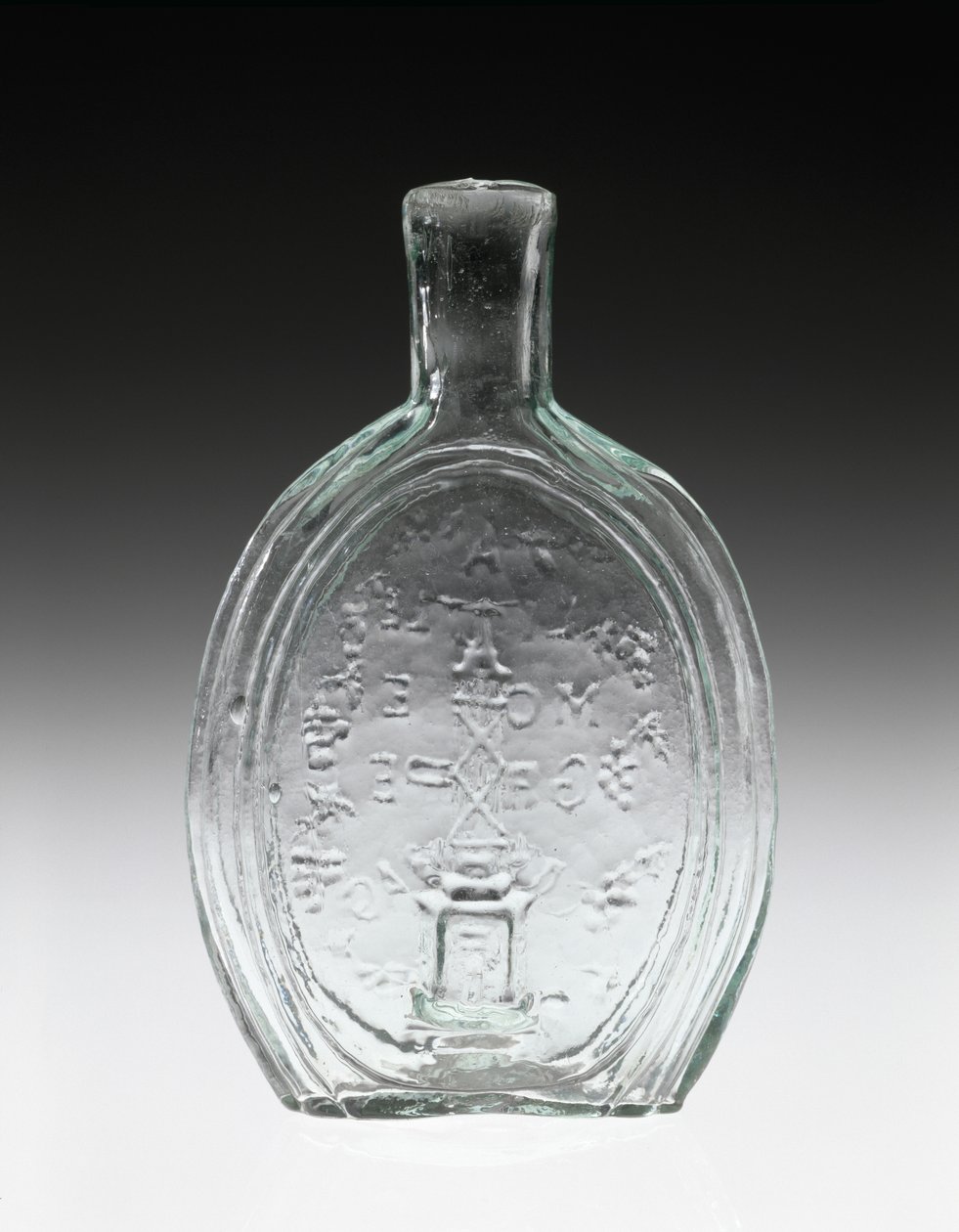 Figured Flask by Baltimore Glass Works