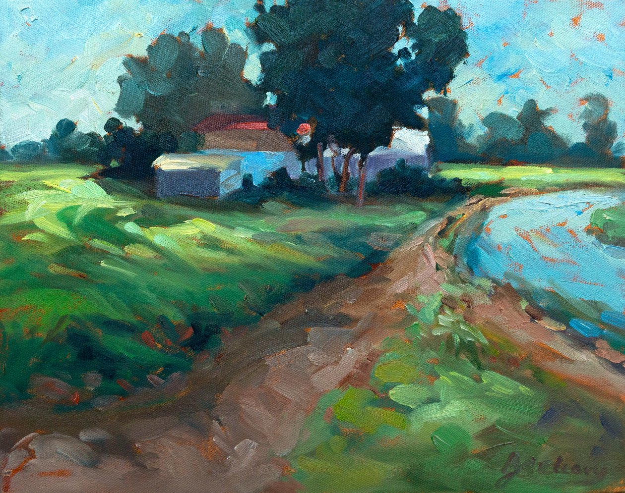 Farmhouse Road by Barbara Cleary