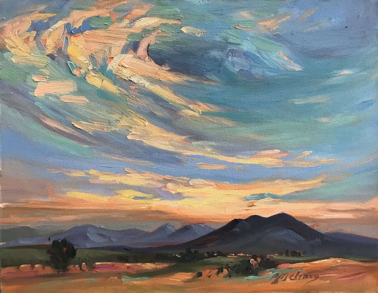 Taos Mountain New Mexico by Barbara Cleary