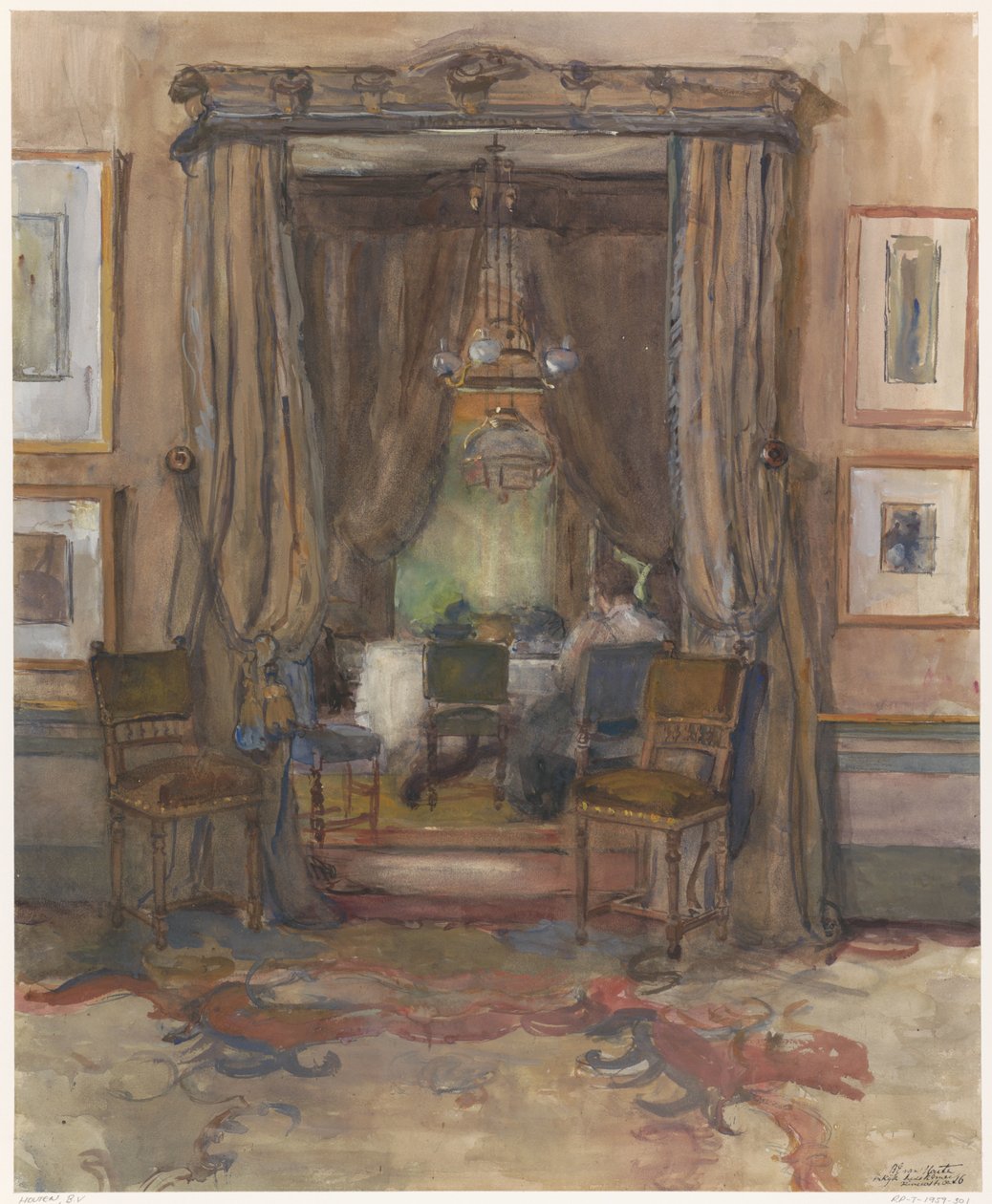 The Living Room on Riouwstraat in The Hague, in Daylight by Barbara Elisabeth van Houten