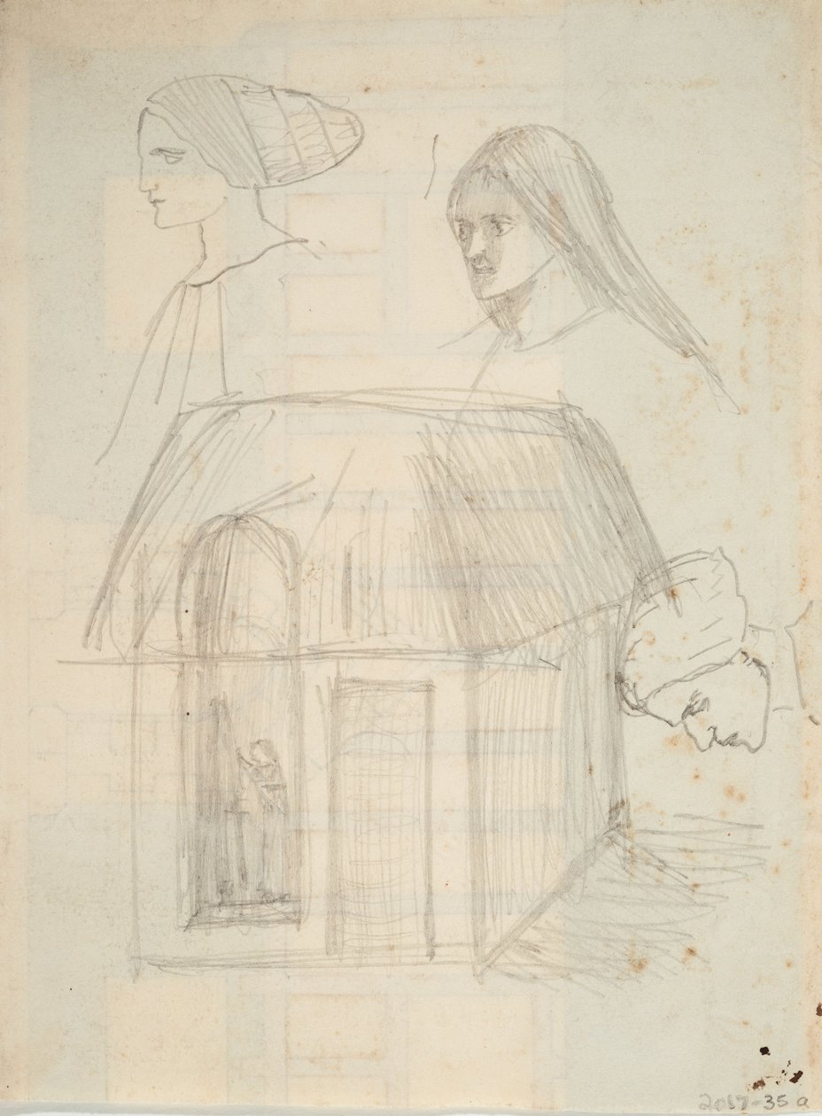 Unidentified Architectural Sketch by Barbara Leigh Smith Bodichon