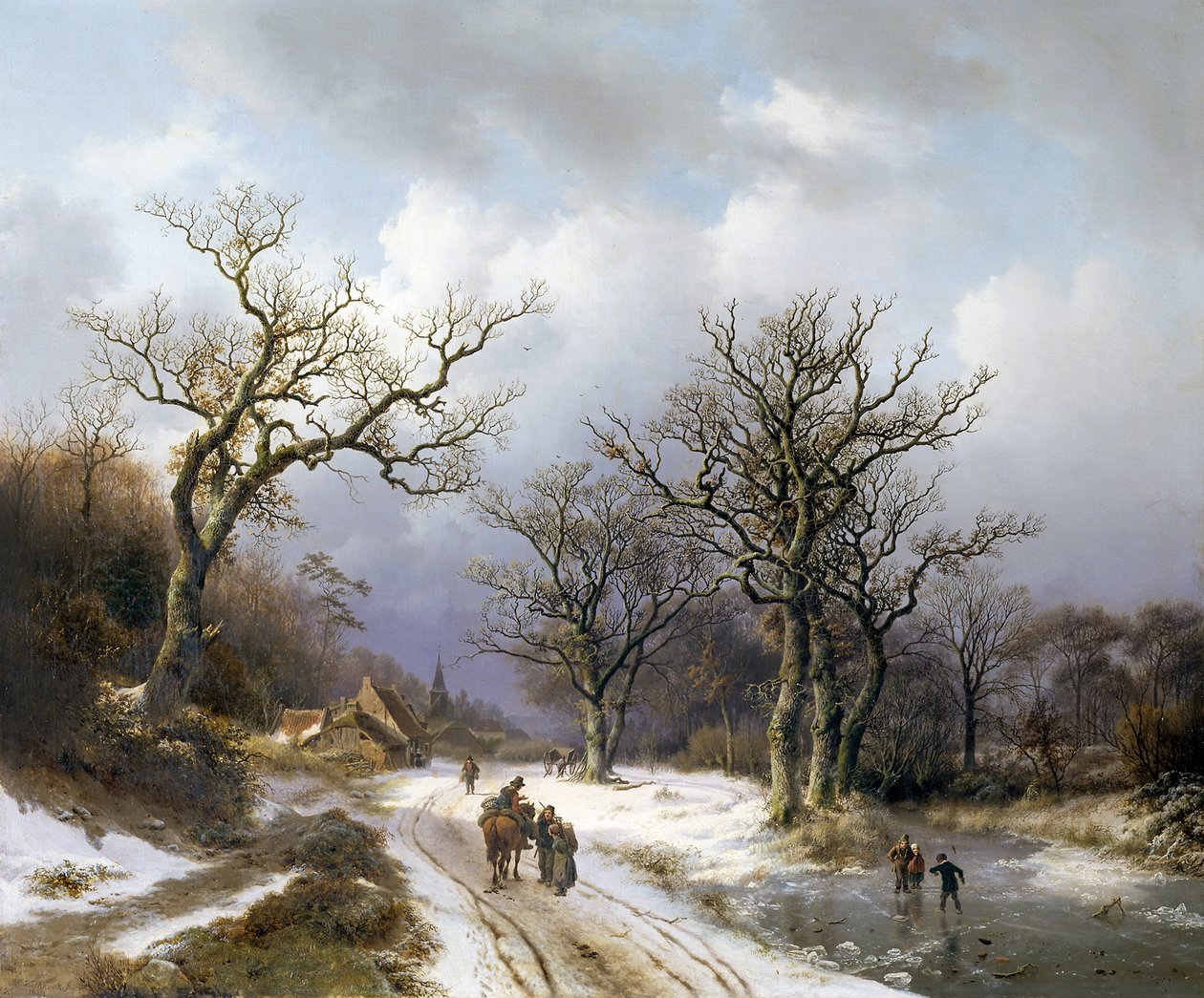 Winter Landscape by Barend Cornelis Koekkoek