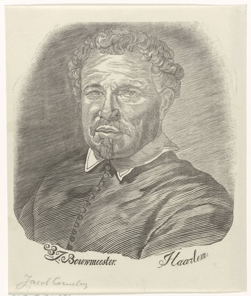Portrait of Jacob Cornelisz by Barend Johannes Bouwmeester