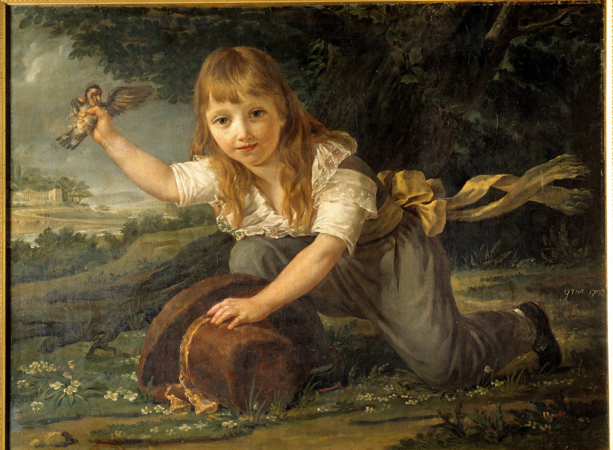 Portrait of Paulin des Hours as a Child by Baron Antoine Jean Gros