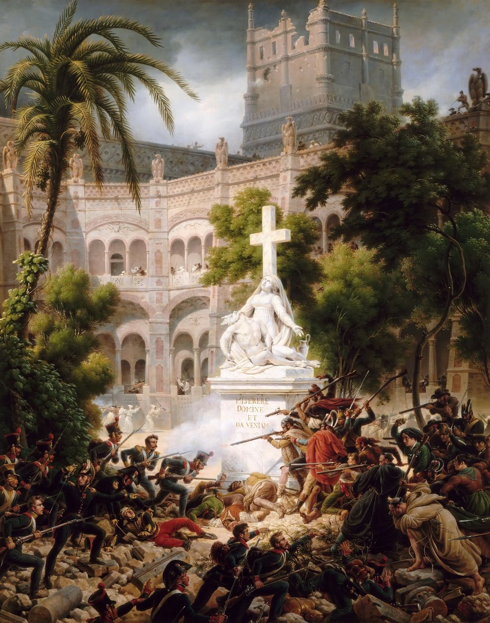 Assault of the Monastery of Santa Engracia, February 8, 1809 by Baron Lejeune Louis François