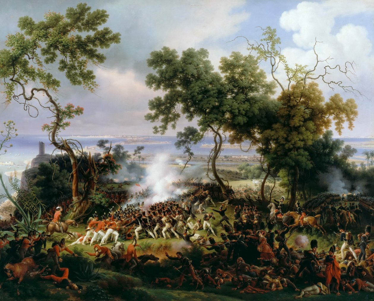 Battle of Chiclana, 5th March 1811 by Baron Lejeune Louis François