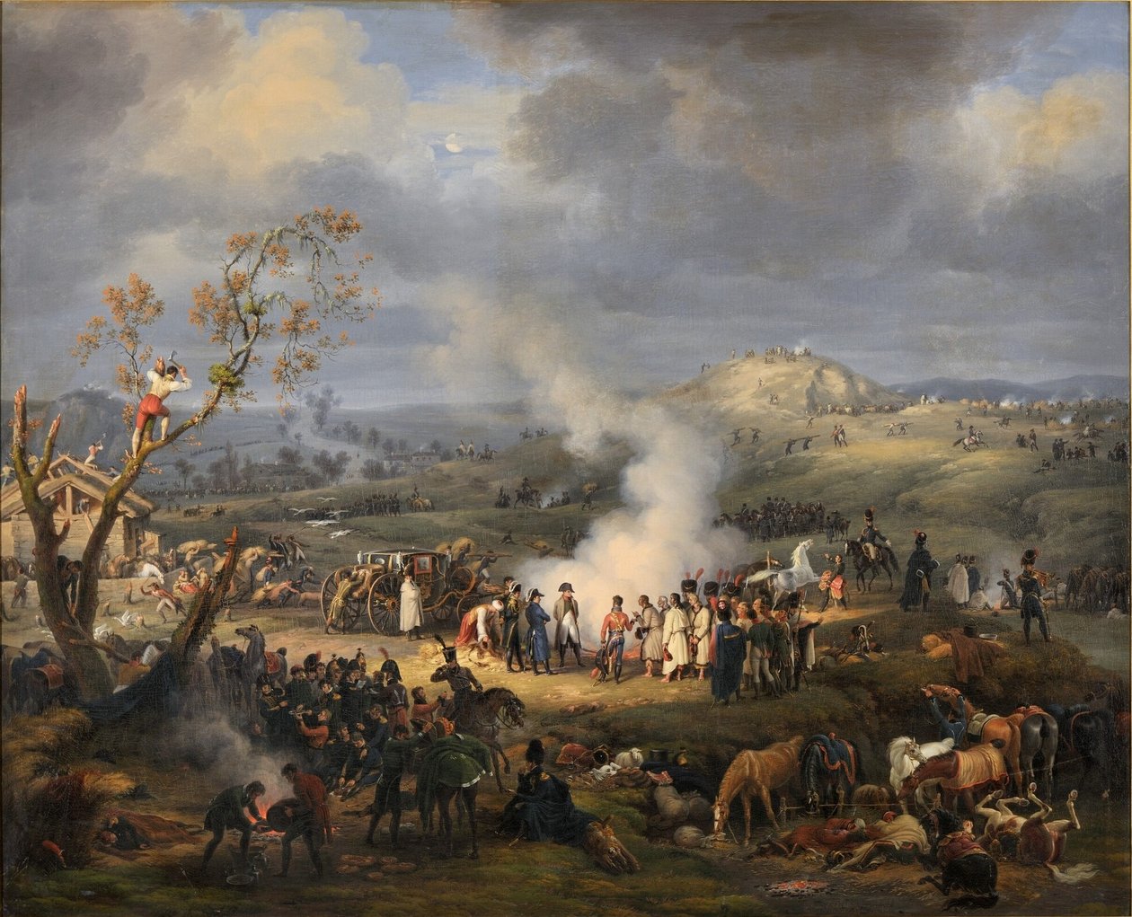 Napoleon with His Troops on the Eve of Battle by Baron Lejeune Louis François