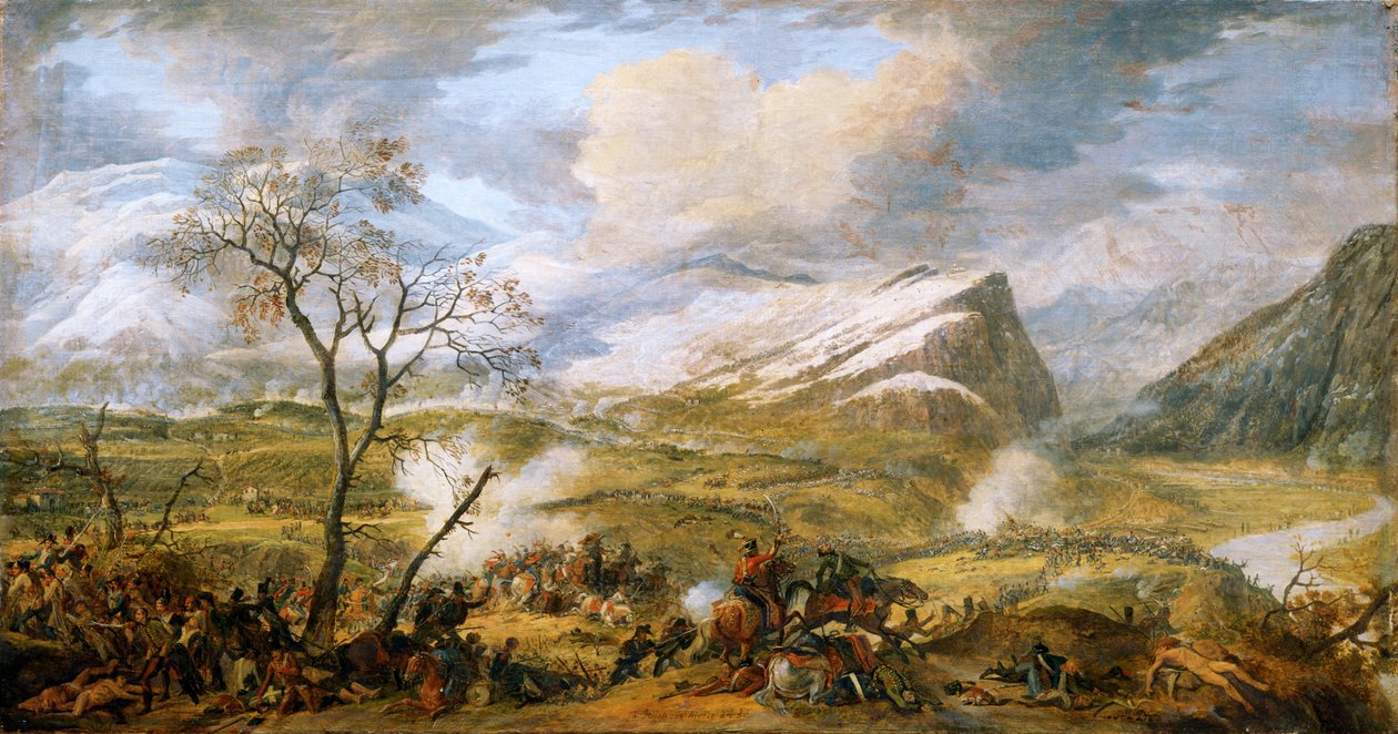 The Battle of Rivoli by Baron Louis Albert Bacler d