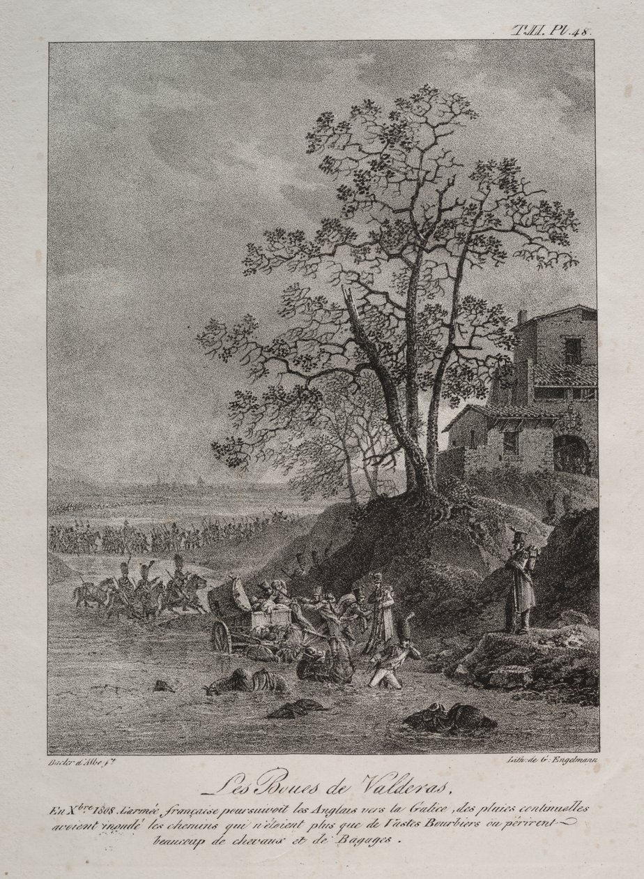 Spanish Campaign: The Mires of Valderas, Province of Leon by Baron Louis Albert Guillain Bacler d