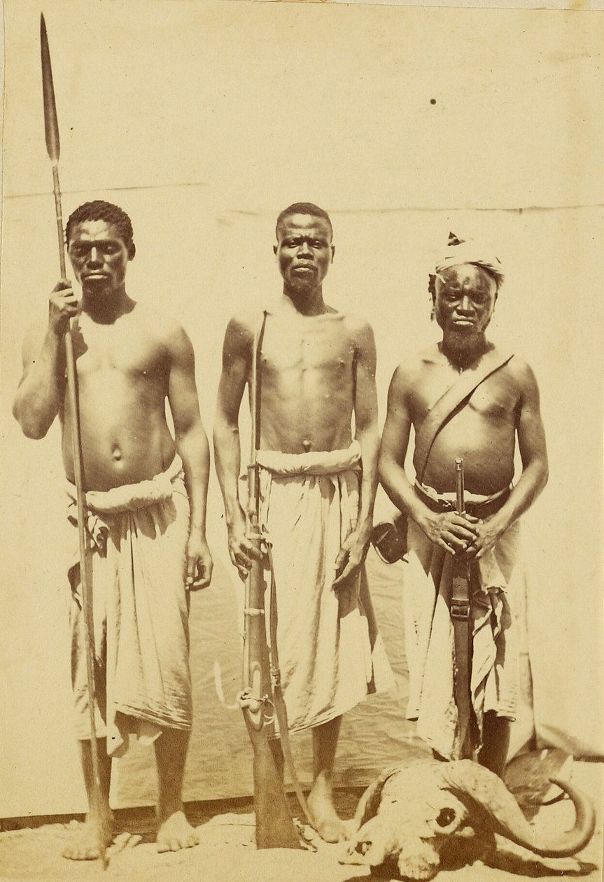 Companions of Speeke and Grant Returned with Them to Cairo from the Journey of Discovery of the Sources of the Nile by Baron Paul des Granges