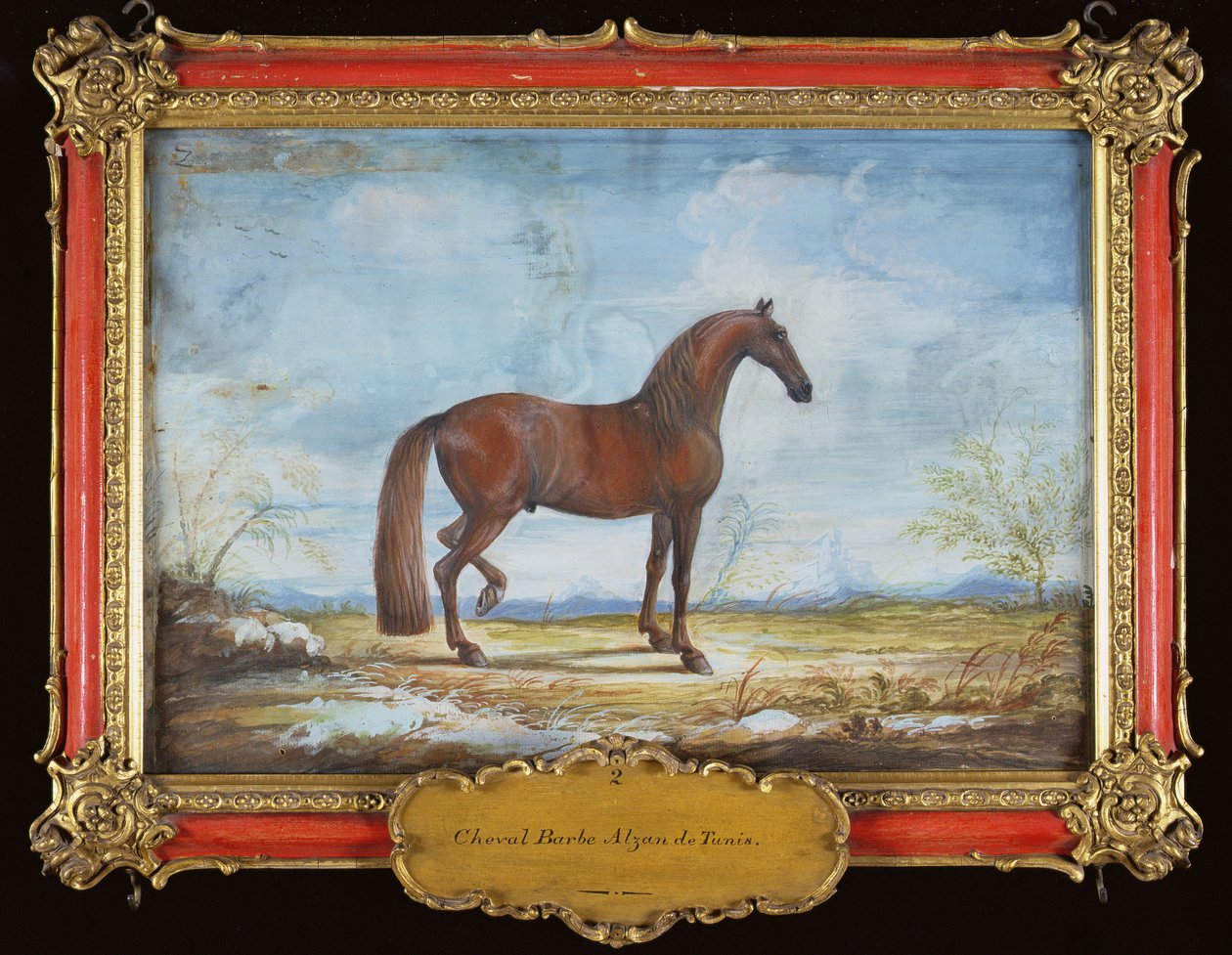 No. 2 Alzan de Tunis, a Barbary Horse of the Spanish Riding School by Baron Reis Eisenberg