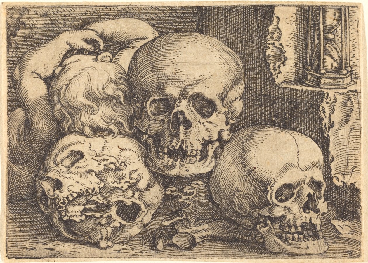 Child with Three Skulls by Barthel Beham